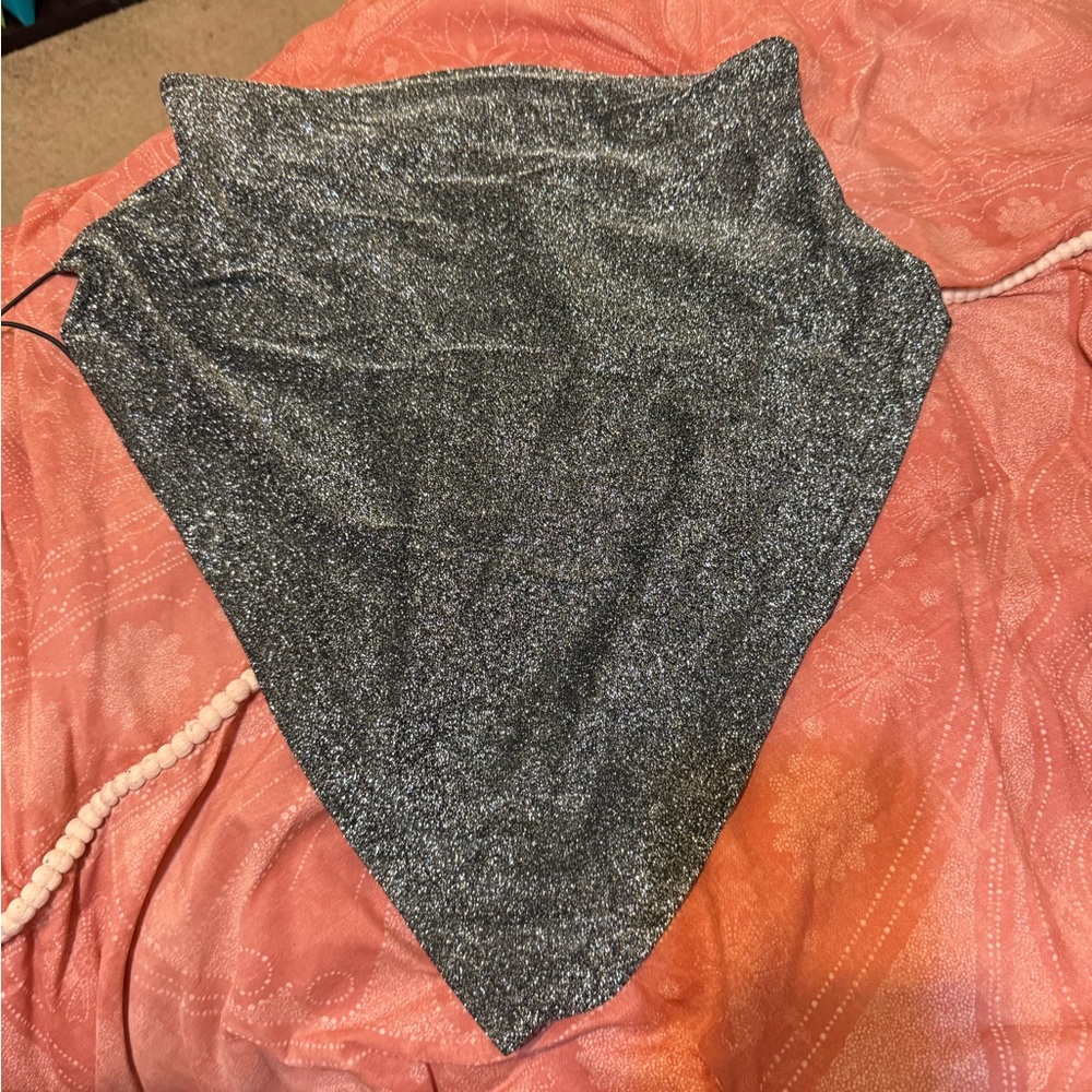 SHEIN Sparkley Bandanna Top